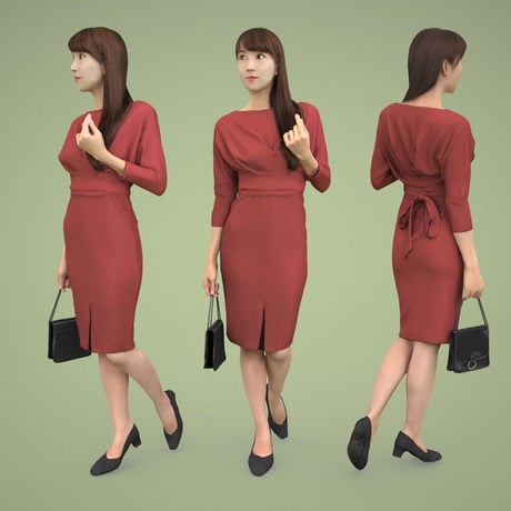 3D人物素材  [Posed]  003_Rika