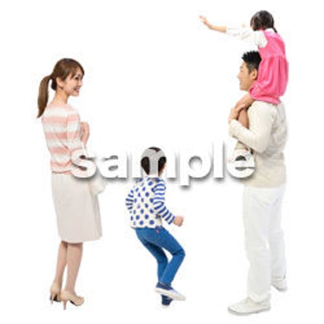 Cutout People　4人ファミリー　GG_104