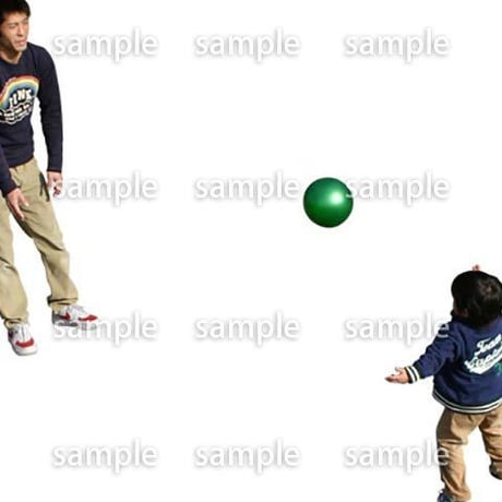 人物切抜き素材　リビング・散歩編　I_391