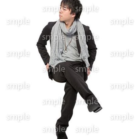 Cutout People　座る　男性　LL_166