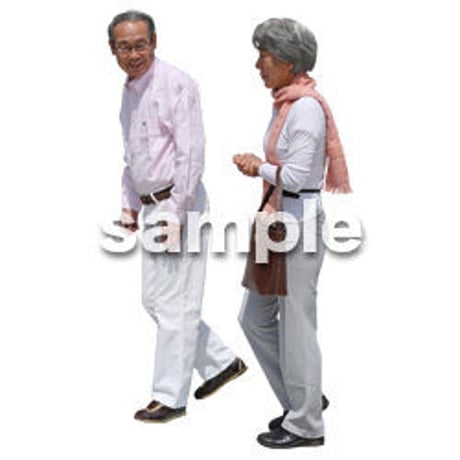 人物切抜き素材　シニアライフ編　R_058