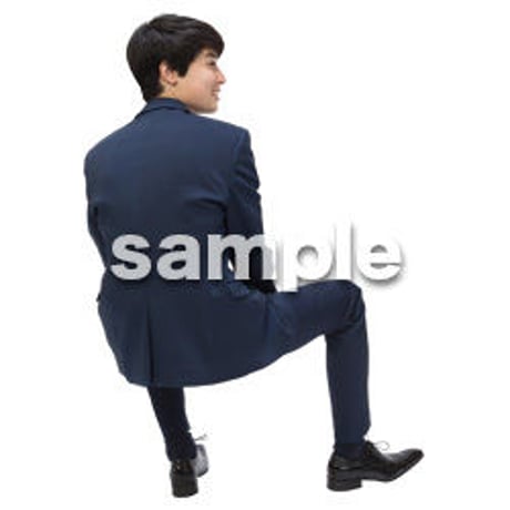 Cutout People　パーティー座る人　DD_420