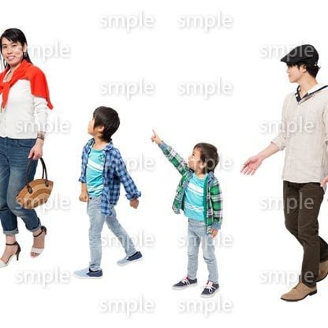 Cutout People　4人ファミリー　GG_297