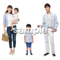 Cutout People　4人ファミリー　GG_446
