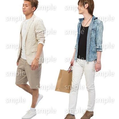 Cutout People　男性ペア　JJ_362