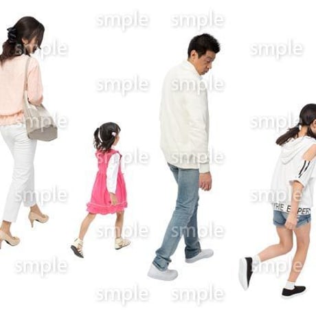 Cutout People　4人ファミリー　GG_314