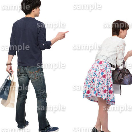 人物切抜きセット☆ショッピング　1_set155