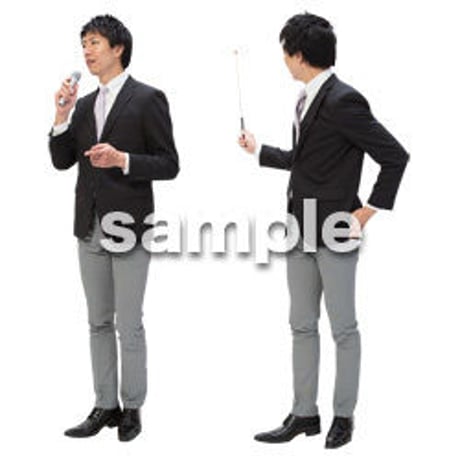Cutout People　ビジネス-日本人　EE_037