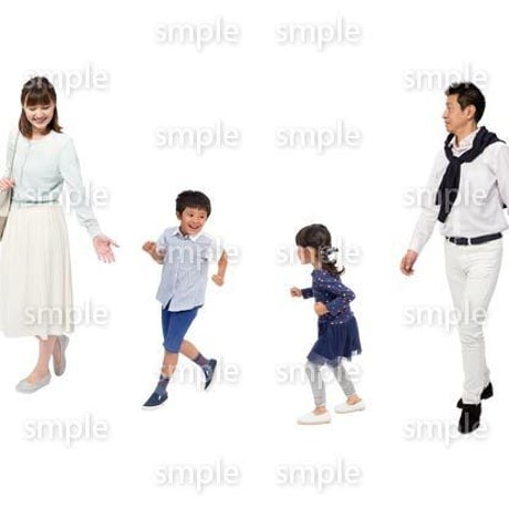 Cutout People　4人ファミリー　GG_322