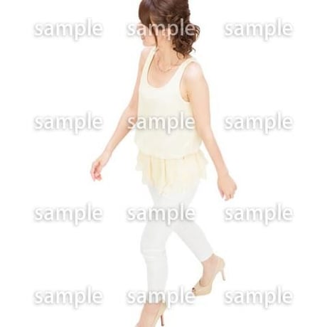 Cutout People　鳥瞰　人物 女性　FF_367