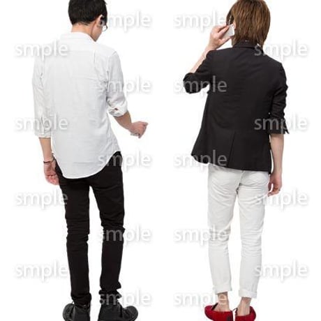 Cutout People　男性ペア　JJ_410