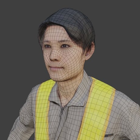 3D人モデルAポーズ　136_Hiro