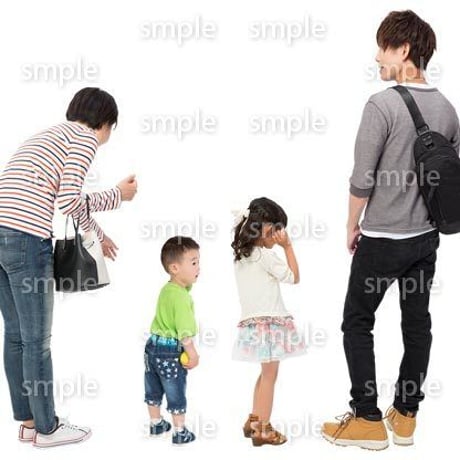 Cutout People　4人ファミリー　GG_464