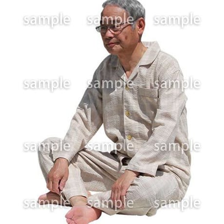 人物切抜き素材　シニア介護編　S_252