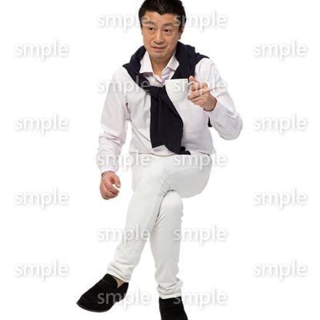 Cutout People　座る　男性　LL_336