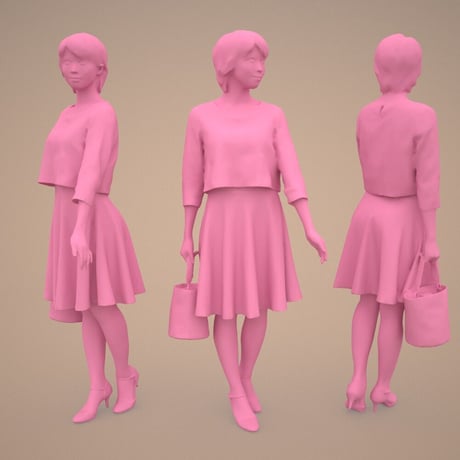 3D人物素材  [Posed]  021_Haru