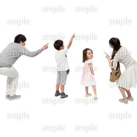Cutout People　4人ファミリー　GG_479