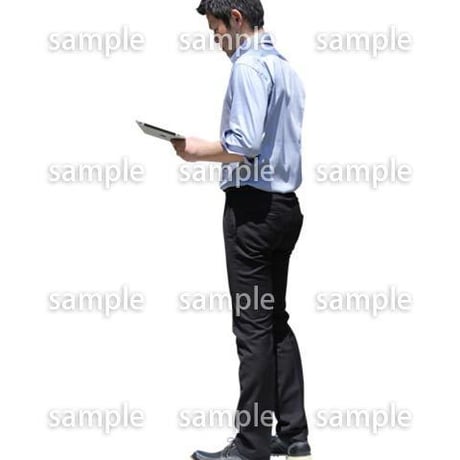人物切抜き素材　ベーシックファッション編　P_398