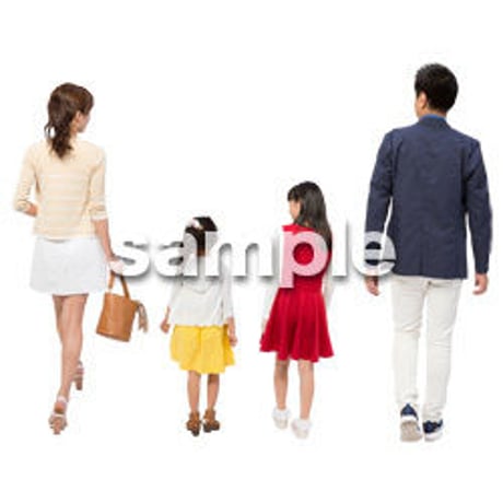 Cutout People　4人ファミリー　GG_305