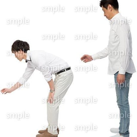 Cutout People　男性ペア　JJ_428
