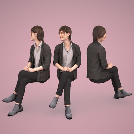 3D人物素材  [Posed]  081_Ren
