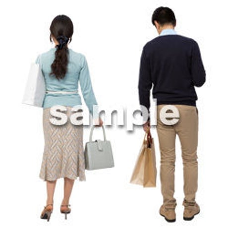 Cutout People　ショッピング　JJ_175