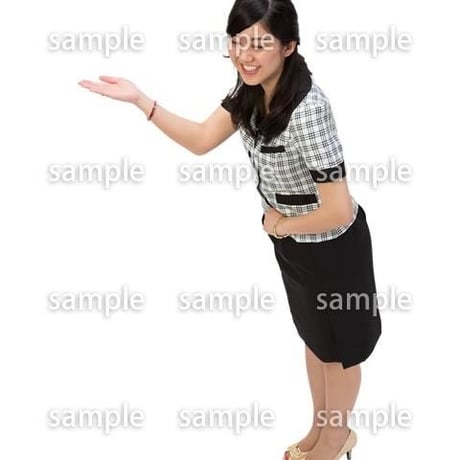 Cutout People　鳥瞰　人物 女性　FF_293