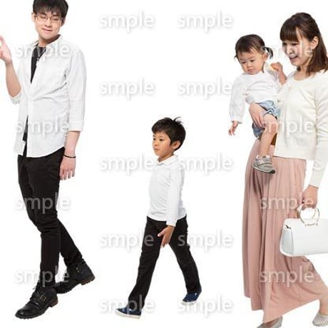 Cutout People　4人ファミリー　GG_327