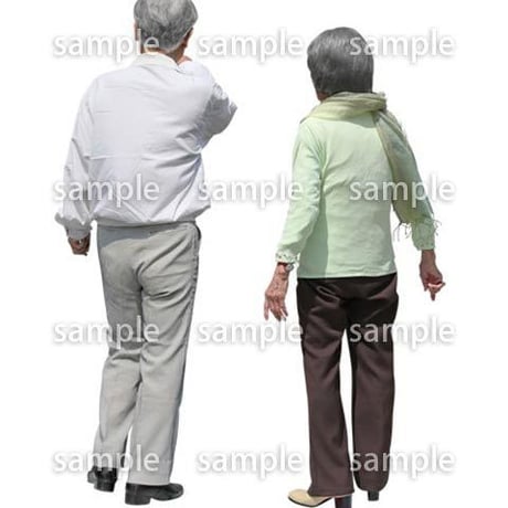人物切抜き素材　シニアライフ編　R_110