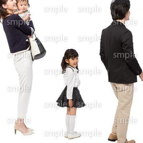 Cutout People　4人ファミリー　GG_409
