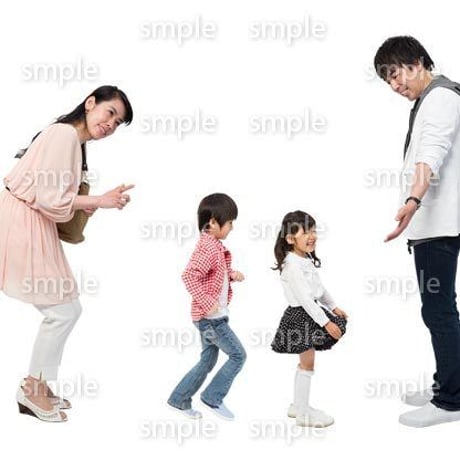 Cutout People　4人ファミリー　GG_393