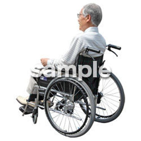 人物切抜き素材　シニア介護編　S_106