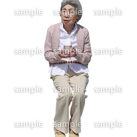 人物切抜き素材　シニアライフ編　R_381