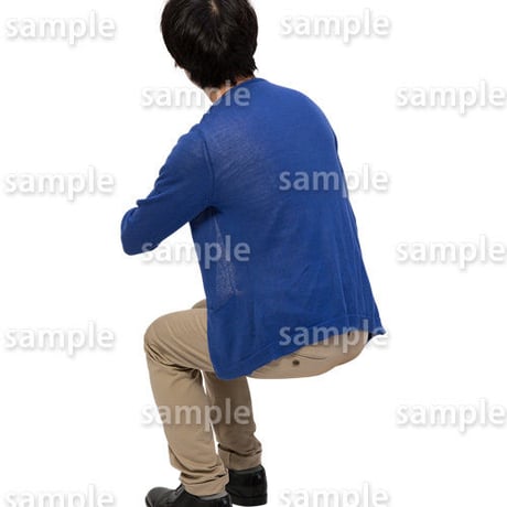 人物切抜きセット☆座る男性　1_set180