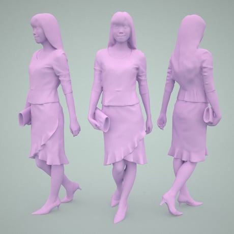 3D人物素材  [Posed]  075_Yui
