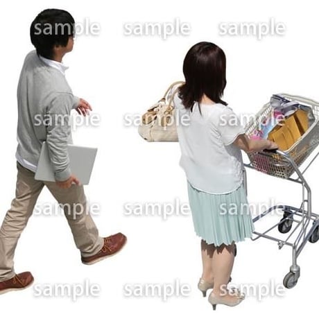 Cutout People　鳥瞰　人物　FF_164