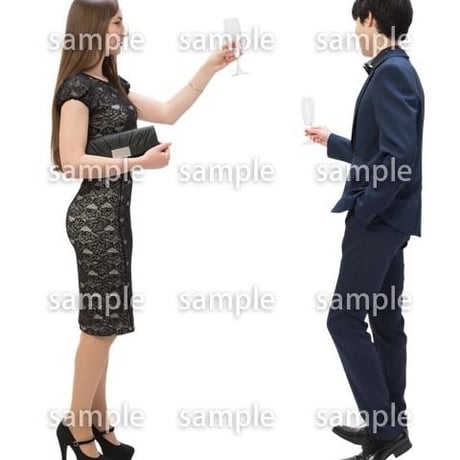 Cutout People　パーティー　DD_098