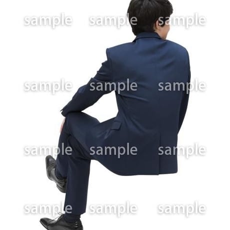 Cutout People　パーティー座る人　DD_419