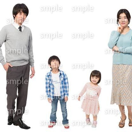 Cutout People　4人ファミリー　GG_376