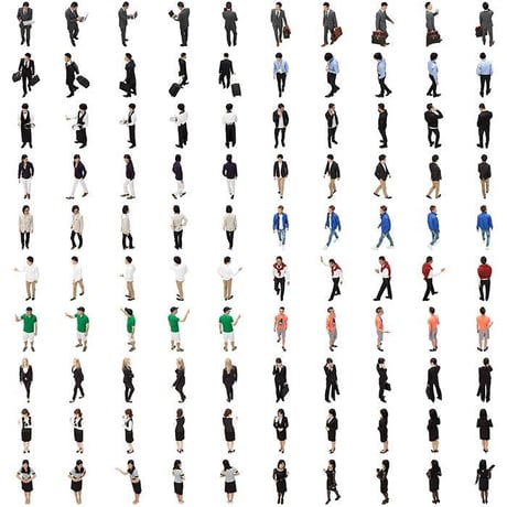 06Cutout People 鳥瞰V1 [ダウンロード版]