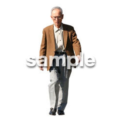 人物切抜き素材　シニア編　C_122