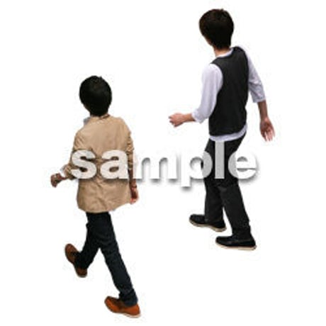 Cutout People　鳥瞰　人物　FF_124