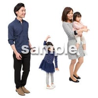 Cutout People　4人ファミリー　GG_442