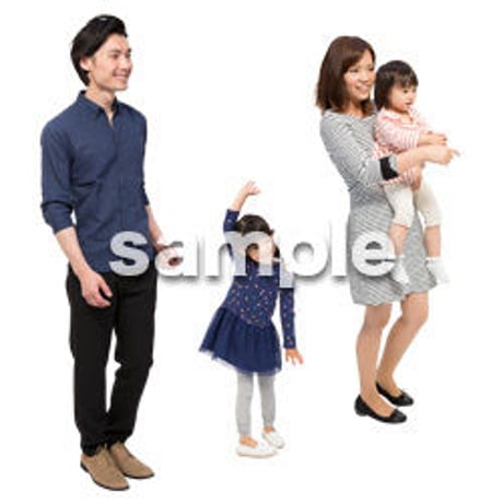Cutout People　4人ファミリー　GG_442