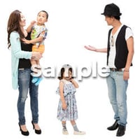 Cutout People　4人ファミリー　GG_432
