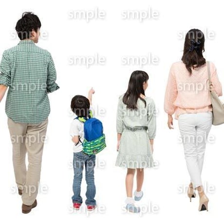 Cutout People　4人ファミリー　GG_275