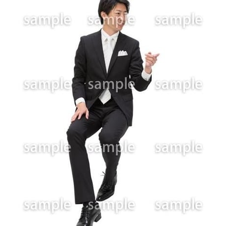 Cutout People　パーティー座る人　DD_401
