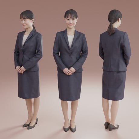 3D人物素材  [Posed] 　173_Hina