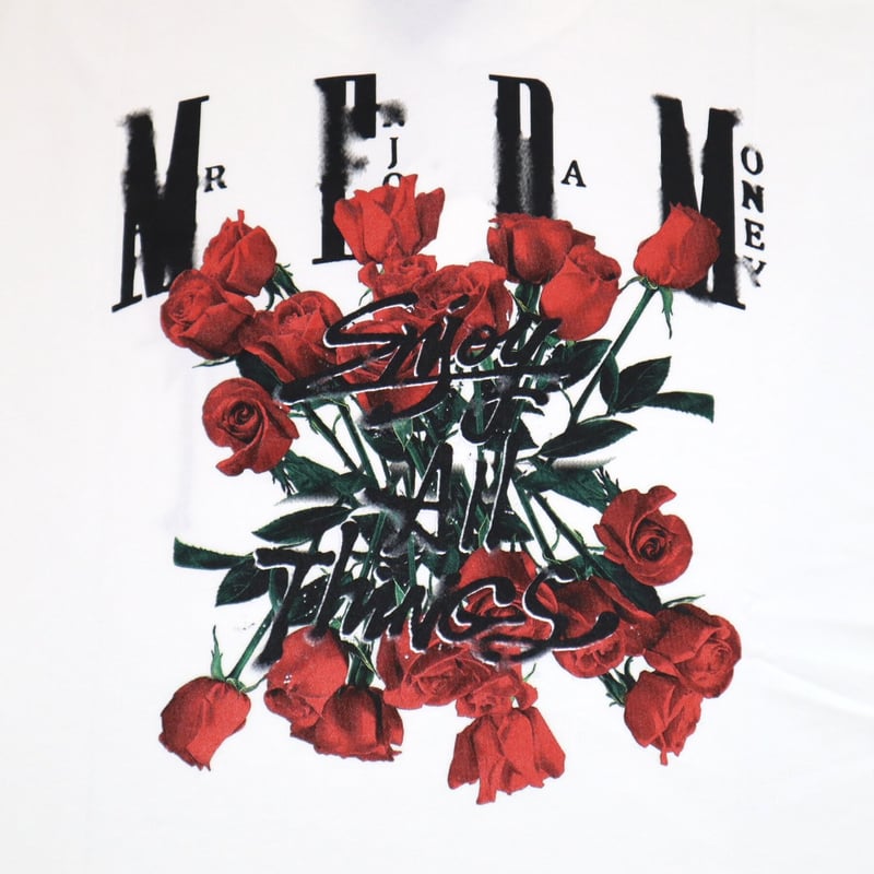 MEDM ROSE Tシャツ バラ 薔薇 TEE Mサイズ