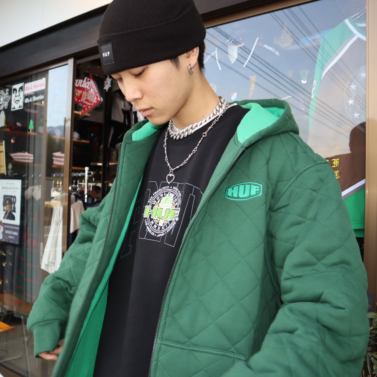 HUF WORKMAN QUILTED JACKET - ジャケット・アウター